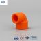 Raccordi per tubi in PPR arancione Raccordi per tubi in plastica a compressione che riducono il gomito 45 90 gradi
