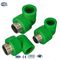 Accessori per tubi presa per stampaggio ad iniezione di colore verde con inserto in ottone