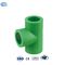 Tee di riduzione del raccordo per tubi in PPR verde